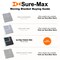 Sure-Max 12 Heavy-Duty Moving & Packing Blankets - Ultra Thick Pro - 80" x 72" (65 lb/dz weight) - Professional Quilted Shipping Furniture Pads Black